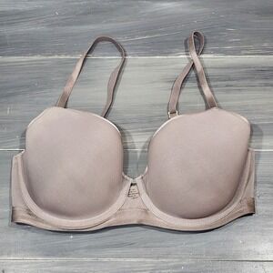 Soma Bra 32DD Lightly Lined Perfect‎ Coverage Underwire Tshirt Bra Taupe